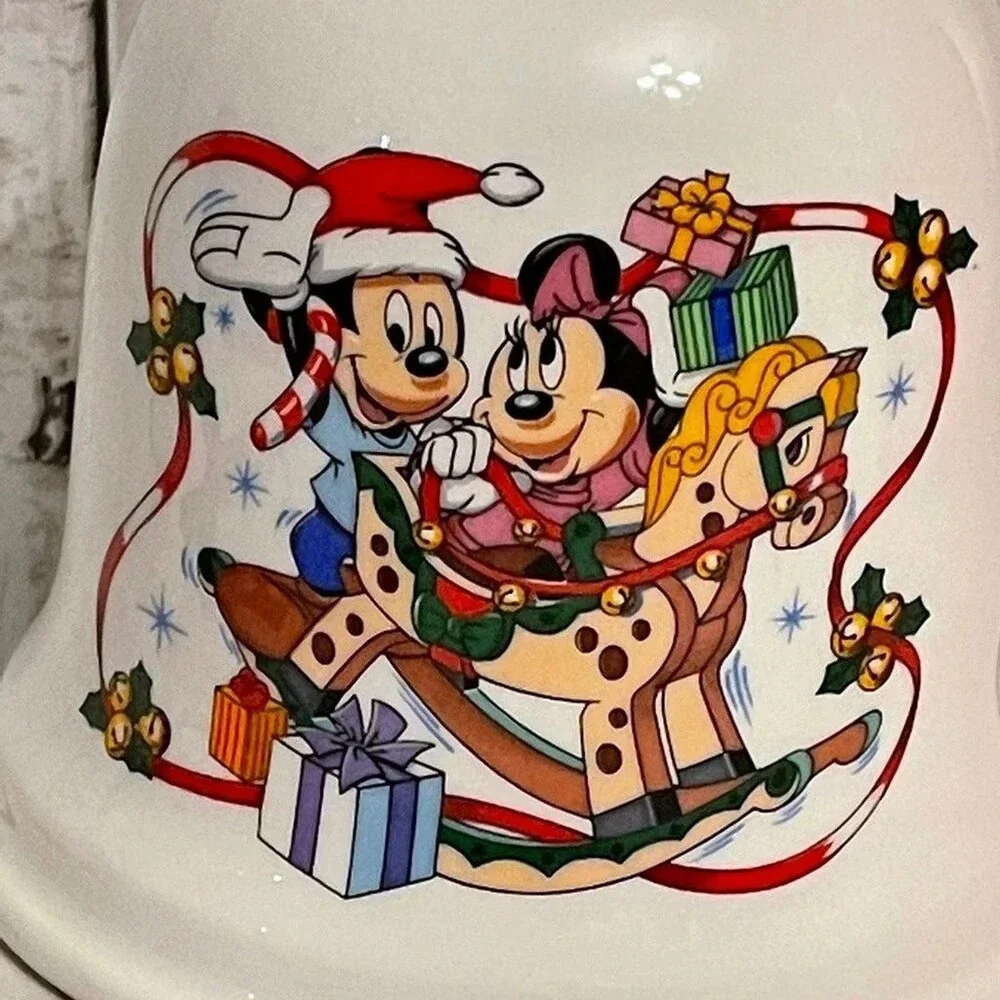 Vintage Mickey Mouse & Minnie Annual Collectible Annual Bell 1991 Schmid Disney